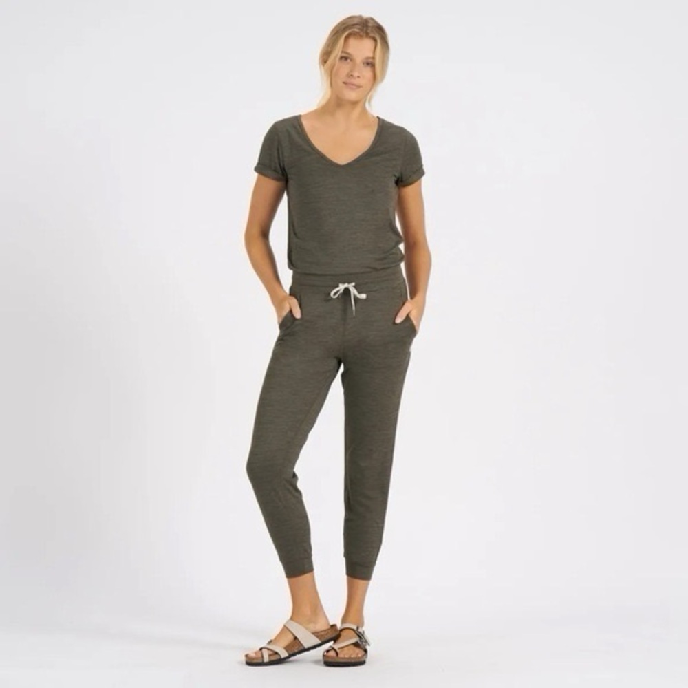 Vuori Women's Olive Jogger Jumpsuit